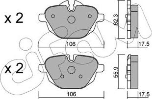 Cifam 822-920-0 - Kit pastiglie freno, Freno a disco autozon.pro