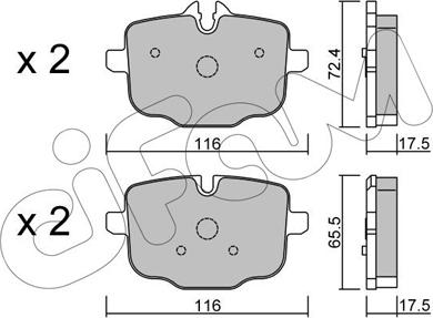 Cifam 822-921-0 - Kit pastiglie freno, Freno a disco autozon.pro