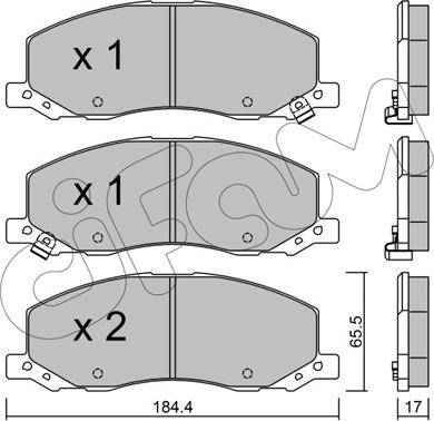 Cifam 822-923-0 - Kit pastiglie freno, Freno a disco autozon.pro