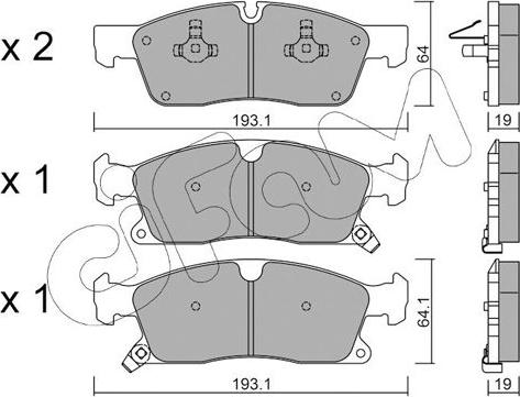 Cifam 822-927-0 - Kit pastiglie freno, Freno a disco autozon.pro