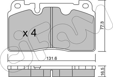 Cifam 822-979-0 - Kit pastiglie freno, Freno a disco autozon.pro