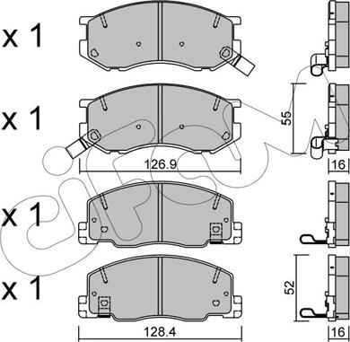 Cifam 822-456-0 - Kit pastiglie freno, Freno a disco autozon.pro