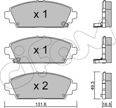 Cifam 822-463-0 - Kit pastiglie freno, Freno a disco autozon.pro