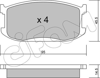 Cifam 822-467-0 - Kit pastiglie freno, Freno a disco autozon.pro