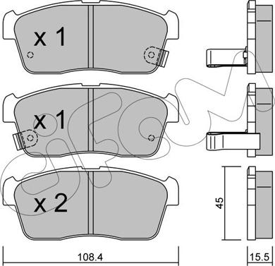 Cifam 822-415-0 - Kit pastiglie freno, Freno a disco autozon.pro