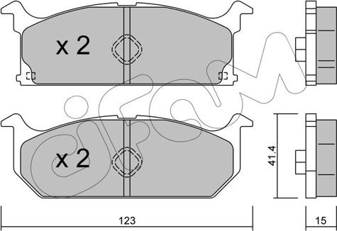 Cifam 822-416-0 - Kit pastiglie freno, Freno a disco autozon.pro