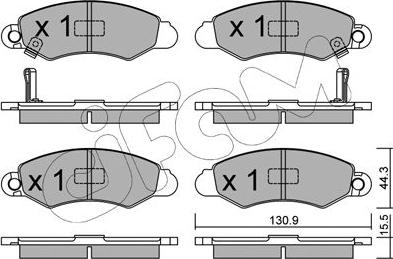 Cifam 822-418-0 - Kit pastiglie freno, Freno a disco autozon.pro