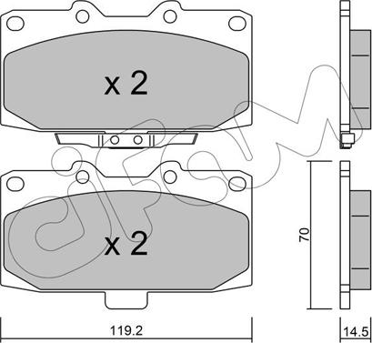 Cifam 822-413-0 - Kit pastiglie freno, Freno a disco autozon.pro