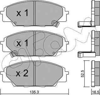 Cifam 822-435-0 - Kit pastiglie freno, Freno a disco autozon.pro