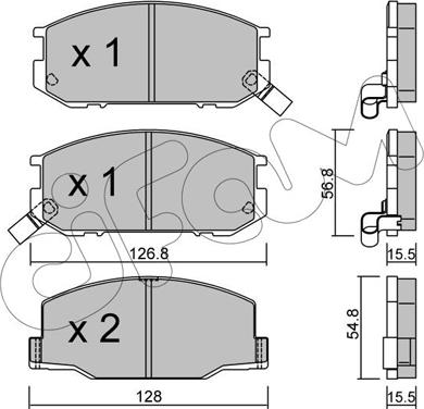 Cifam 822-425-0 - Kit pastiglie freno, Freno a disco autozon.pro