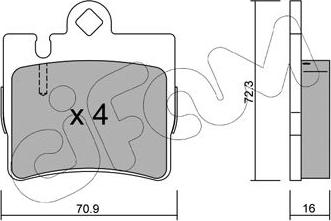 Cifam 822-597-0 - Kit pastiglie freno, Freno a disco autozon.pro