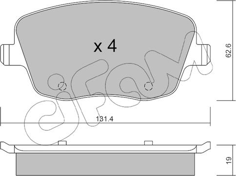 Cifam 822-547-0 - Kit pastiglie freno, Freno a disco autozon.pro