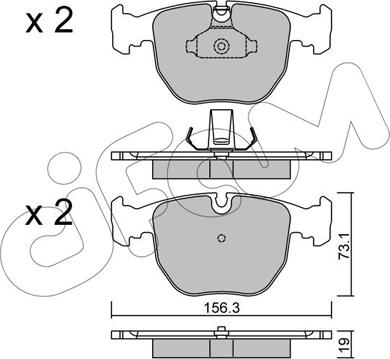 Cifam 822-559-0 - Kit pastiglie freno, Freno a disco autozon.pro