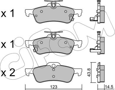 Cifam 822-556-1 - Kit pastiglie freno, Freno a disco autozon.pro