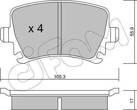 Magneti Marelli 363700201377 - Kit pastiglie freno, Freno a disco autozon.pro