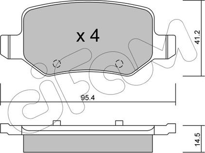 Cifam 822-565-0 - Kit pastiglie freno, Freno a disco autozon.pro