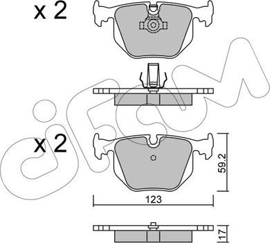 Cifam 822-560-0 - Kit pastiglie freno, Freno a disco autozon.pro