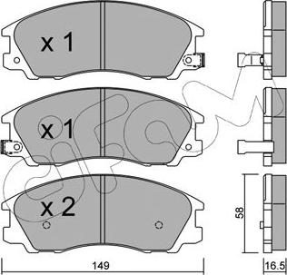 Cifam 822-506-0 - Kit pastiglie freno, Freno a disco autozon.pro