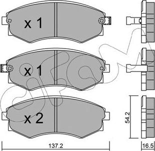 Cifam 822-518-0 - Kit pastiglie freno, Freno a disco autozon.pro