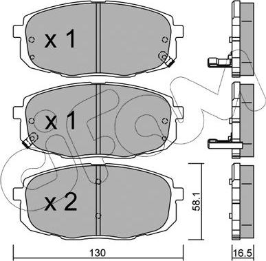 Cifam 822-513-0 - Kit pastiglie freno, Freno a disco autozon.pro