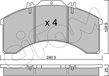 Cifam 822-581-0 - Kit pastiglie freno, Freno a disco autozon.pro