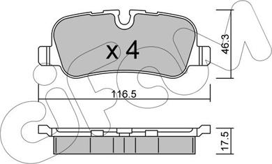 Cifam 822-694-0 - Kit pastiglie freno, Freno a disco autozon.pro