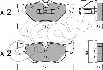 Cifam 822-642-0 - Kit pastiglie freno, Freno a disco autozon.pro