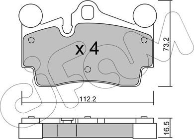 Cifam 822-655-0 - Kit pastiglie freno, Freno a disco autozon.pro