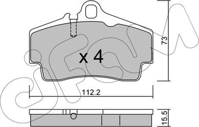 Cifam 822-658-0 - Kit pastiglie freno, Freno a disco autozon.pro