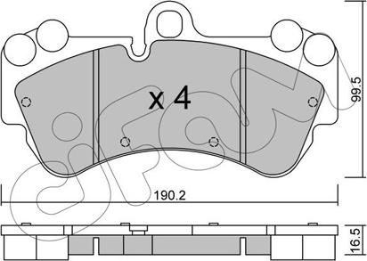 Cifam 822-653-0 - Kit pastiglie freno, Freno a disco autozon.pro