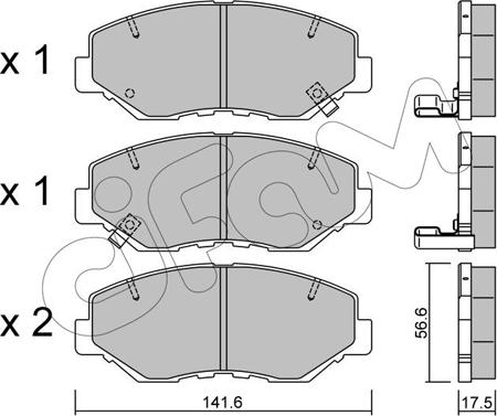 Cifam 822-606-0 - Kit pastiglie freno, Freno a disco autozon.pro