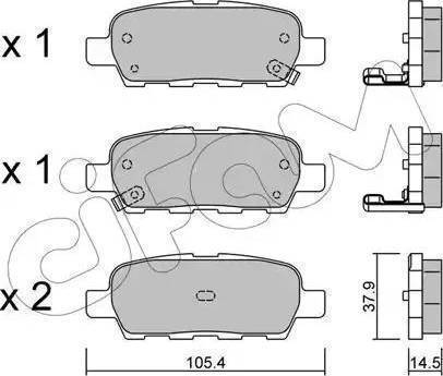 BOSCH 0 986 AB1 260 - Kit pastiglie freno, Freno a disco autozon.pro