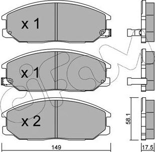 Cifam 822-632-0 - Kit pastiglie freno, Freno a disco autozon.pro