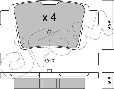 Cifam 822-677-0 - Kit pastiglie freno, Freno a disco autozon.pro