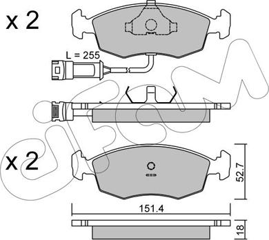 Cifam 822-094-0 - Kit pastiglie freno, Freno a disco autozon.pro