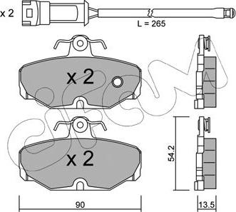 Cifam 822-095-0K - Kit pastiglie freno, Freno a disco autozon.pro