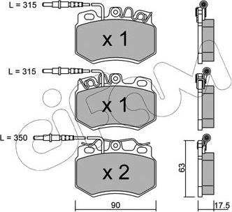 Cifam 822-049-2 - Kit pastiglie freno, Freno a disco autozon.pro