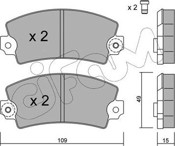 Cifam 822-005-0 - Kit pastiglie freno, Freno a disco autozon.pro