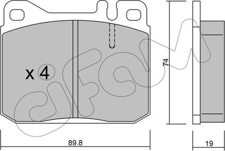 Cifam 822-011-2 - Kit pastiglie freno, Freno a disco autozon.pro