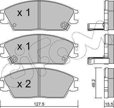 Cifam 822-081-1 - Kit pastiglie freno, Freno a disco autozon.pro