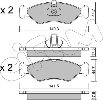 Cifam 822-088-0 - Kit pastiglie freno, Freno a disco autozon.pro