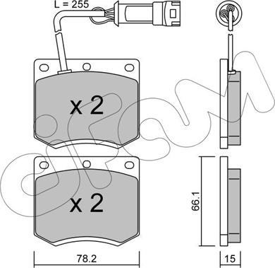 Cifam 822-023-1 - Kit pastiglie freno, Freno a disco autozon.pro