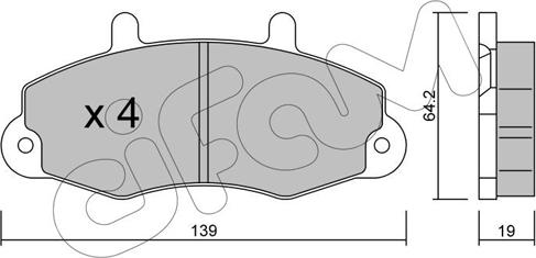 Cifam 822-194-0 - Kit pastiglie freno, Freno a disco autozon.pro