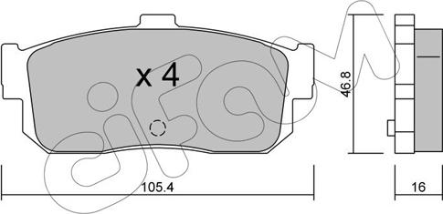 Cifam 822-193-0 - Kit pastiglie freno, Freno a disco autozon.pro