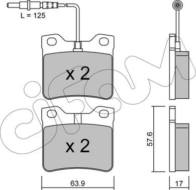 Cifam 822-192-0 - Kit pastiglie freno, Freno a disco autozon.pro