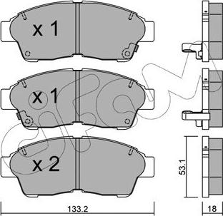 Cifam 822-149-0 - Kit pastiglie freno, Freno a disco autozon.pro