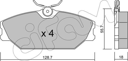 Cifam 822-142-2 - Kit pastiglie freno, Freno a disco autozon.pro