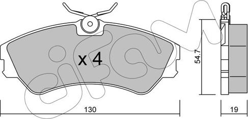 Cifam 822-162-0 - Kit pastiglie freno, Freno a disco autozon.pro