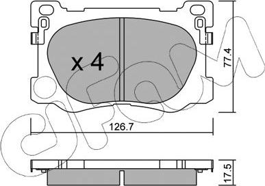 Cifam 822-1093-0 - Kit pastiglie freno, Freno a disco autozon.pro