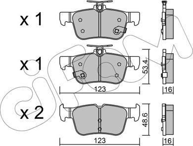 Cifam 822-1040-0 - Kit pastiglie freno, Freno a disco autozon.pro